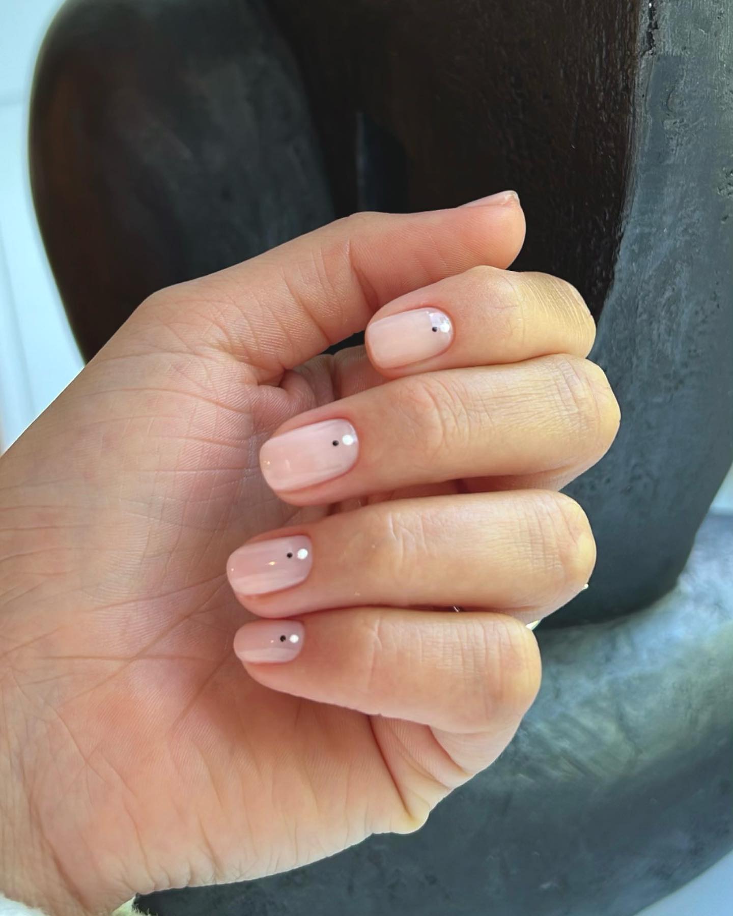 Short Oval Silver Dot Nails Short Oval Silver Dot Nails — Nail Art 2027 for Beginners