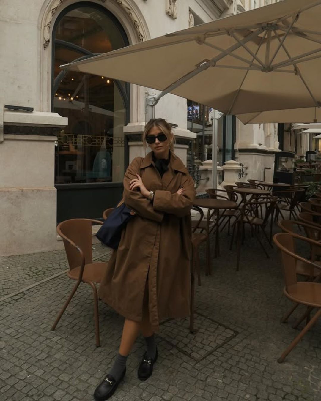 Oversized Suede Trench Coat and Wide-Leg Trousers — Modern Heirloom Outfits 2027