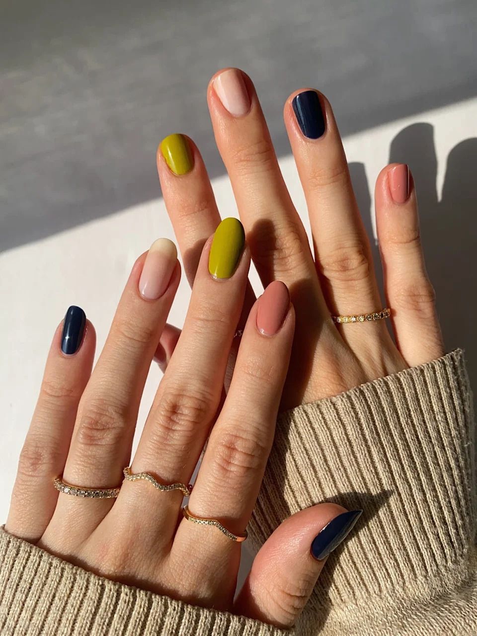 Solid Color On Each Nail Visual Idea Solid Color On Each Nail Visual Idea — Different Color Each Nail 2027