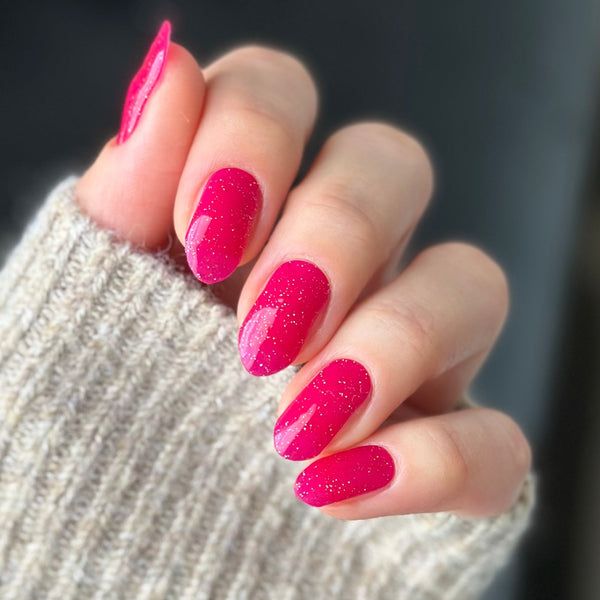 Glossy With Glitter Visual Idea Glossy With Glitter Visual Idea — Anniversary Nails 2027