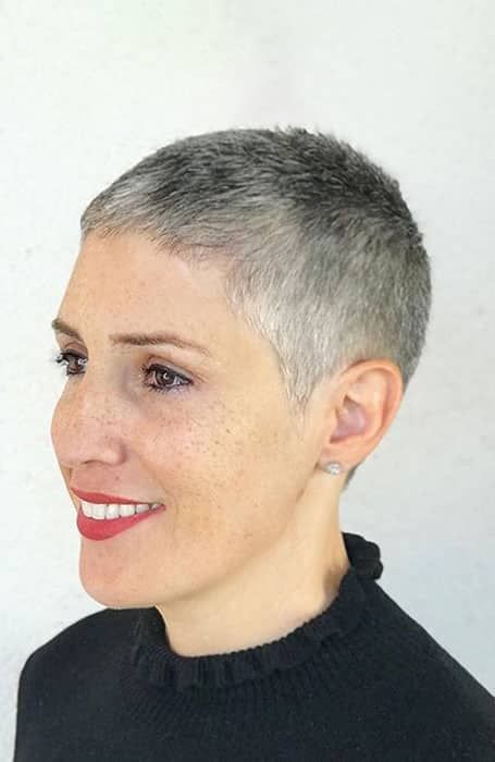 Dark Grey Visual Idea — Buzz Cut for Women 2027