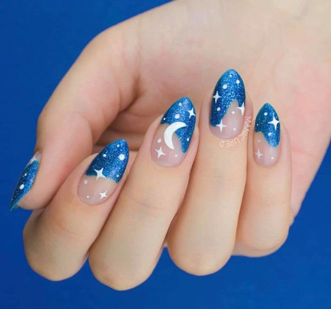 Any Season Visual Idea — Moon and Stars Nails 2027