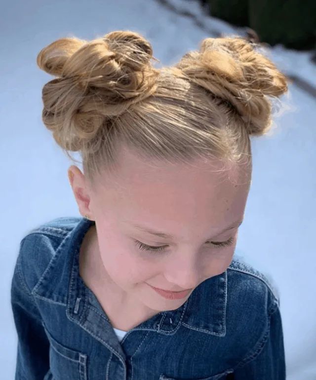 Mickey Mouse Space Buns — Little Girl Swim Hairstyles 2027