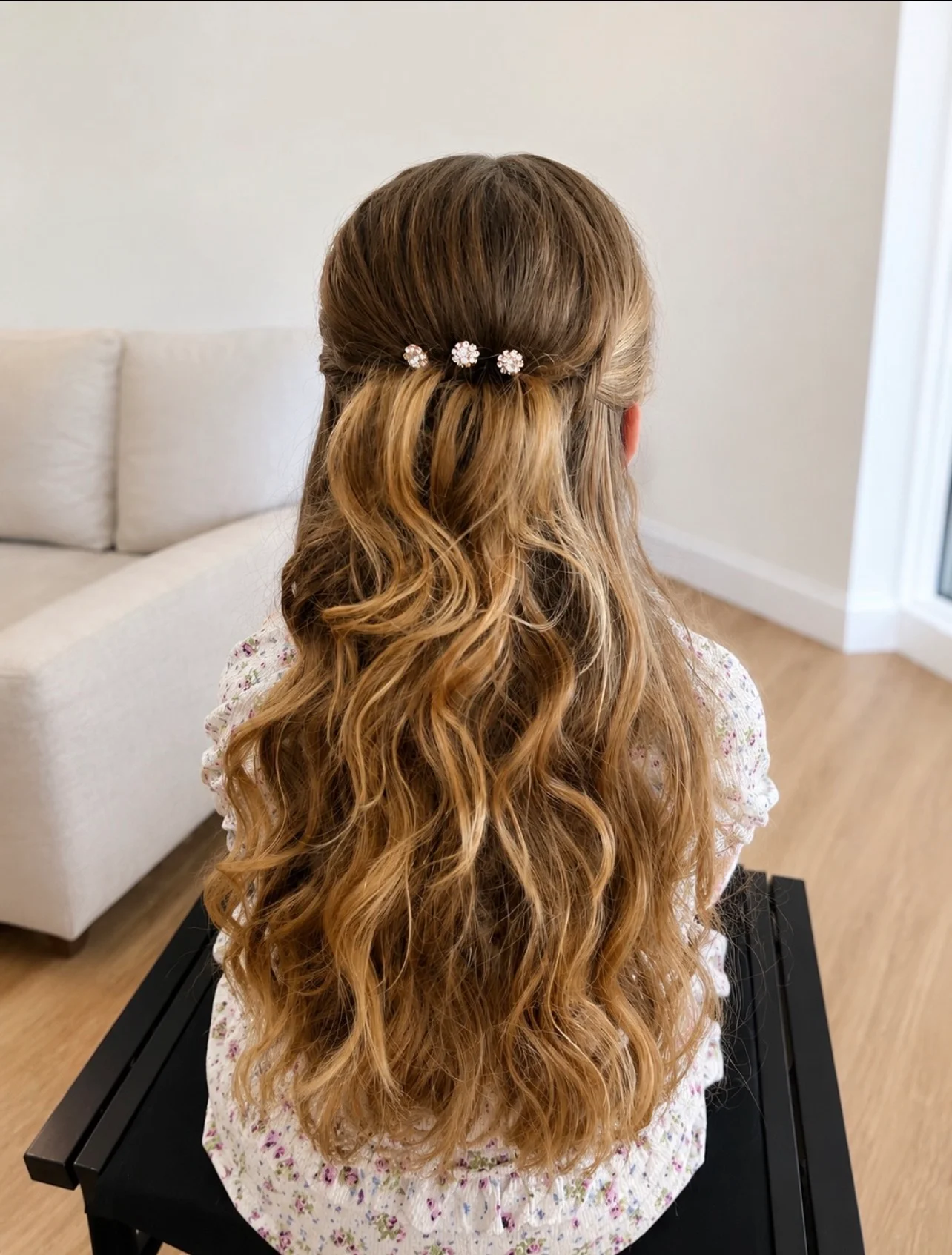 Delicate Twisted Top With Curls Delicate Twisted Top With Curls — Half Up Half Down 2027
