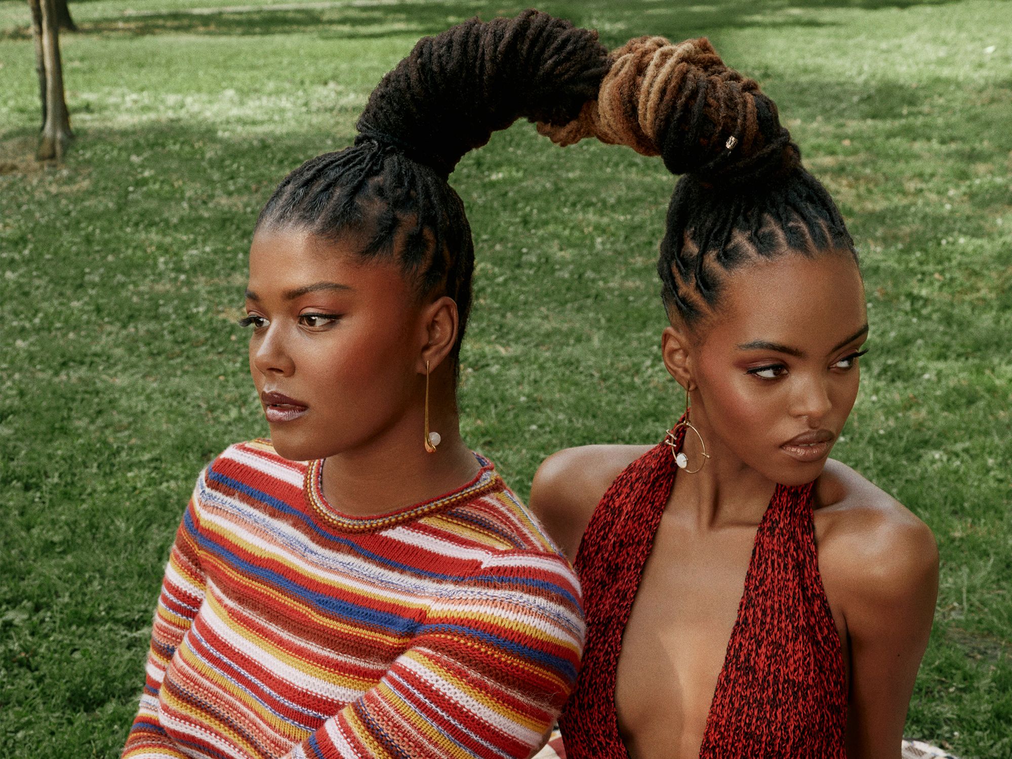 Dramatic High Ponytail With Braided Accents Dramatic High Ponytail With Braided Accents — Summer Locs Styles 2027