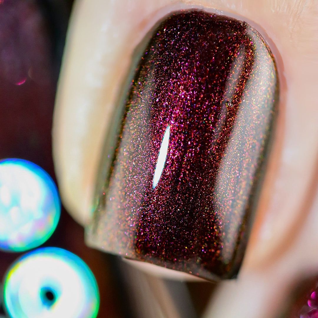 Fine Glitter Particles Visual Idea — Garnet Nails 2027