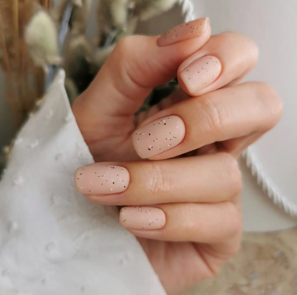 Speckled Matte Light Beige Speckled Matte Light Beige — Winter Nude Nails 2027