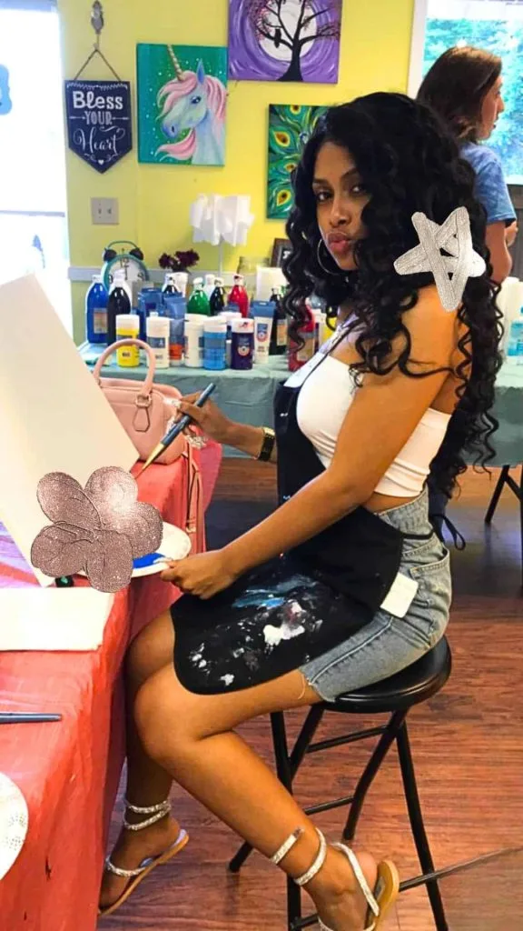 Casual White Tube Top and Denim Shorts with Black Apron — Sip and See Outfits 2027