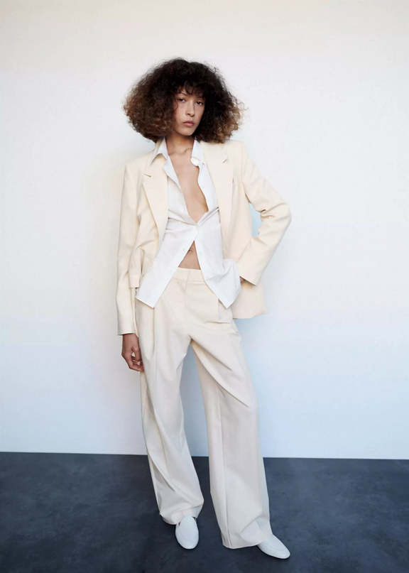 Cream Linen-Like Suit for Relaxed Chic Office Style — Office Outfits for Women 2027