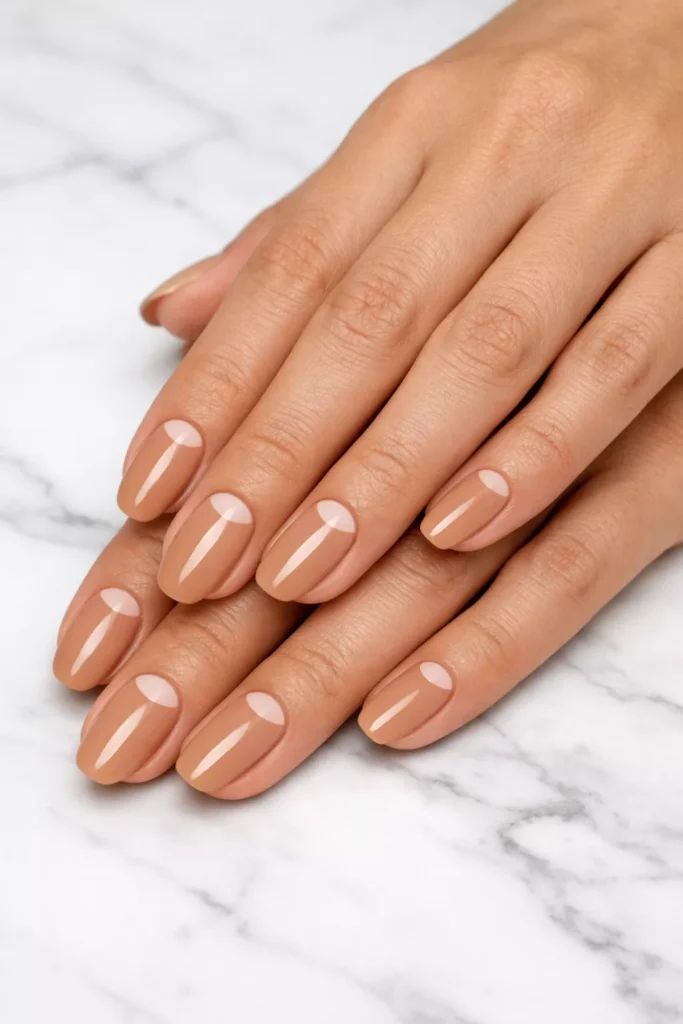 Half-Moon Negative Space At The Cuticle Visual Idea Half-Moon Negative Space At The Cuticle Visual Idea — Camel Nails 2027