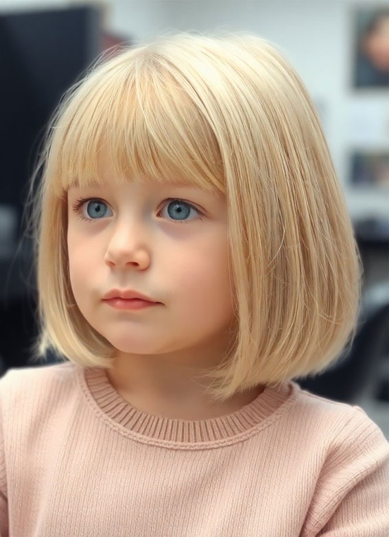 Chin-Length Visual Idea — Bob 2027 for Little Girls