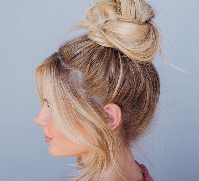 Blonde Visual Idea — Knotted Bun Hairstyles 2027