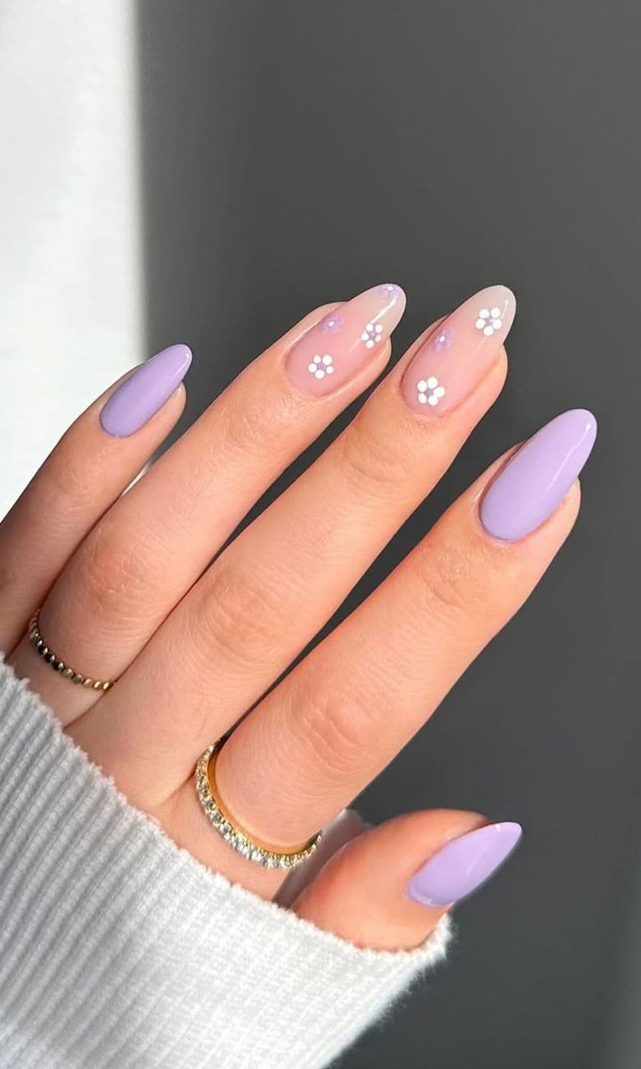 Opaque Light Pastel Purple Almond Nails Opaque Light Pastel Purple Almond Nails — Pastel Purple Nails 2027