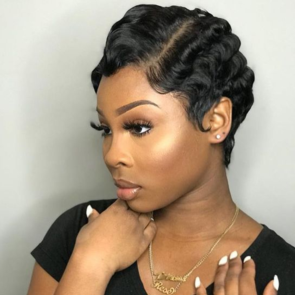 Glossy Side Parted Pixie Waves Glossy Side Parted Pixie Waves — Finger Waves 2027