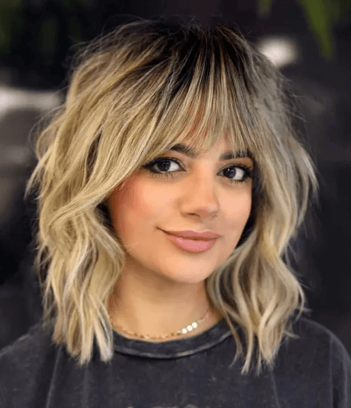 Ash Blonde Shag with Darker Roots Ash Blonde Shag with Darker Roots — Hairstyles 2027 for Medium Hair