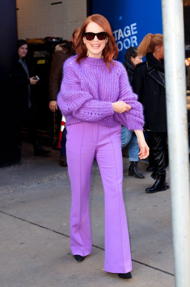 Monochromatic Lilac Knit Set for Casual Chic Monochromatic Lilac Knit Set for Casual Chic — Lilac Outfits 2027