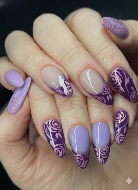 Precise Line Work Clean French Tips Visual Idea — Winter Purple Nails 2027