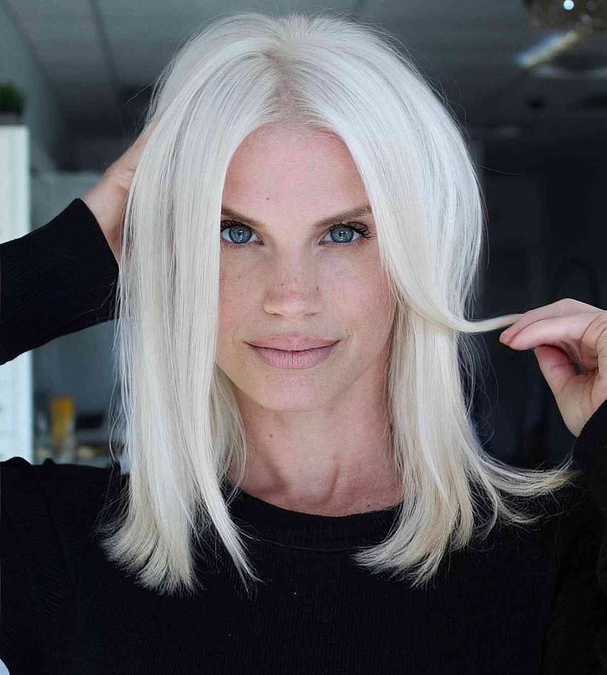 Bright White Blonde Blowout — Blonde Hair 2027 for Pale Skin