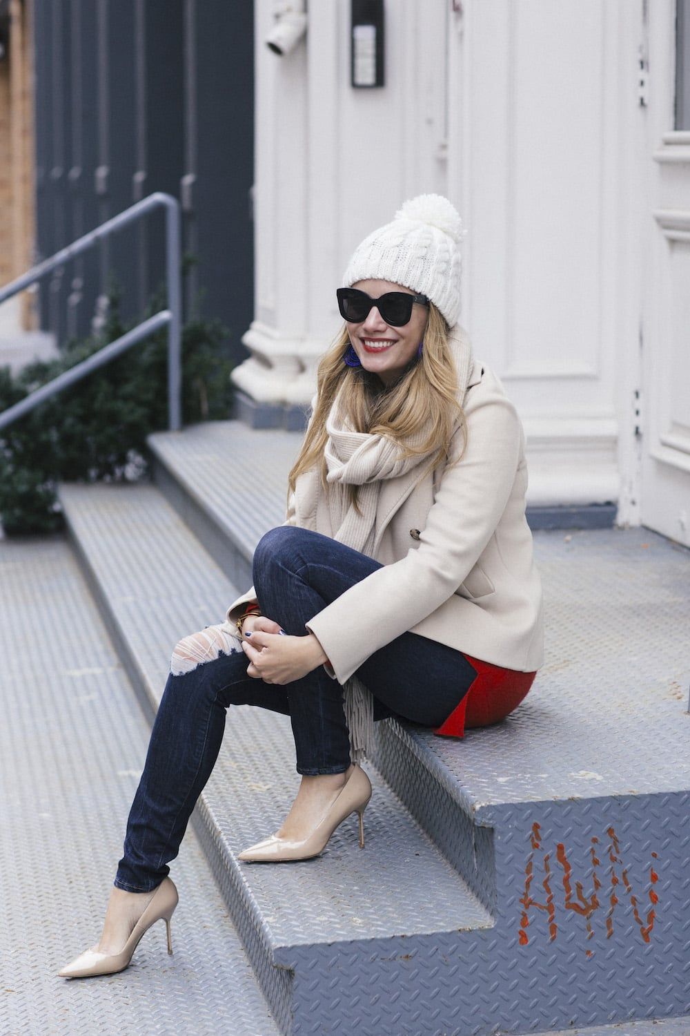 Classic Cream Coat with Winter Accessories Classic Cream Coat with Winter Accessories — Cozy Winter Outfits 2027