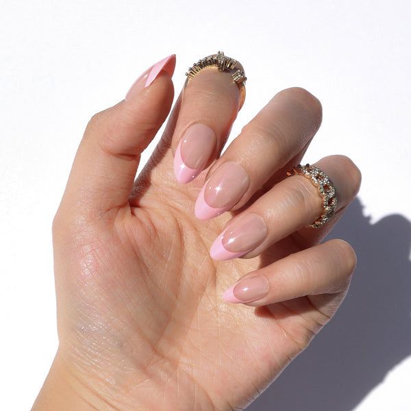 Thick Pink French Tips On All Nails Visual Idea Thick Pink French Tips On All Nails Visual Idea — Micro French Nails 2027