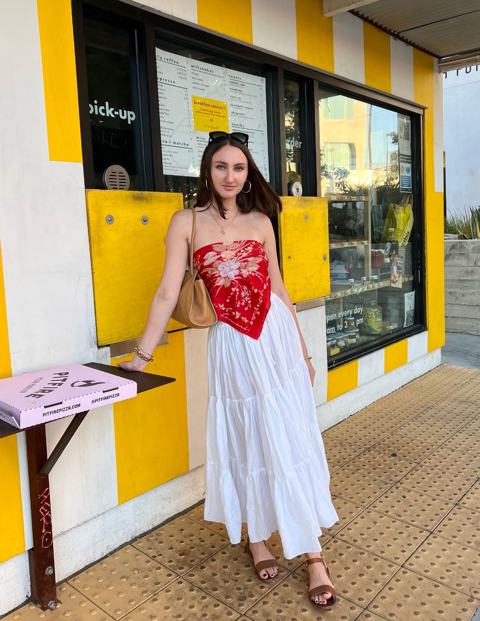 Bandana Top with White Tiered Maxi Skirt — Tomato Girl Outfits 2027