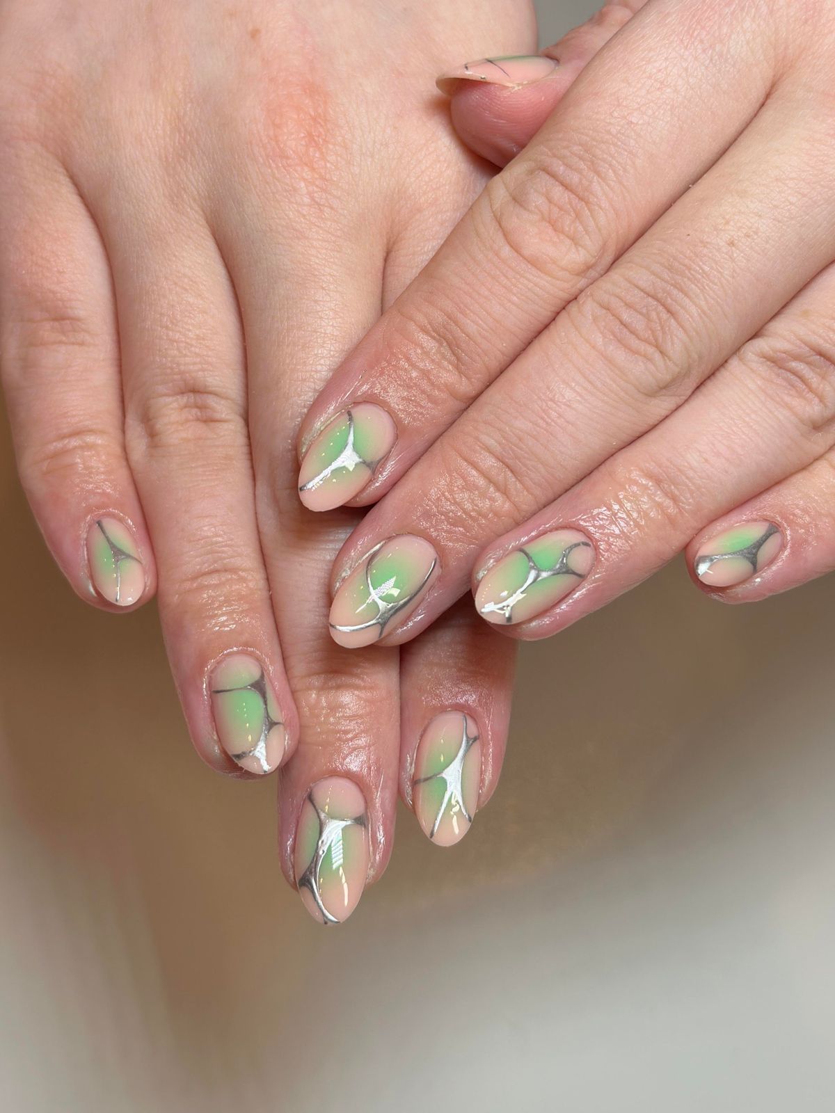 Glossy Chrome Visual Idea Glossy Chrome Visual Idea — Airbrush Nails 2027
