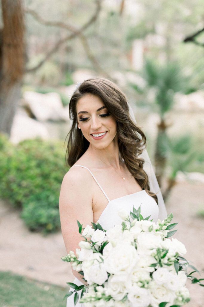 Dark Brown Cascading Curls With Veil Dark Brown Cascading Curls With Veil — Bridal Hair Down 2027