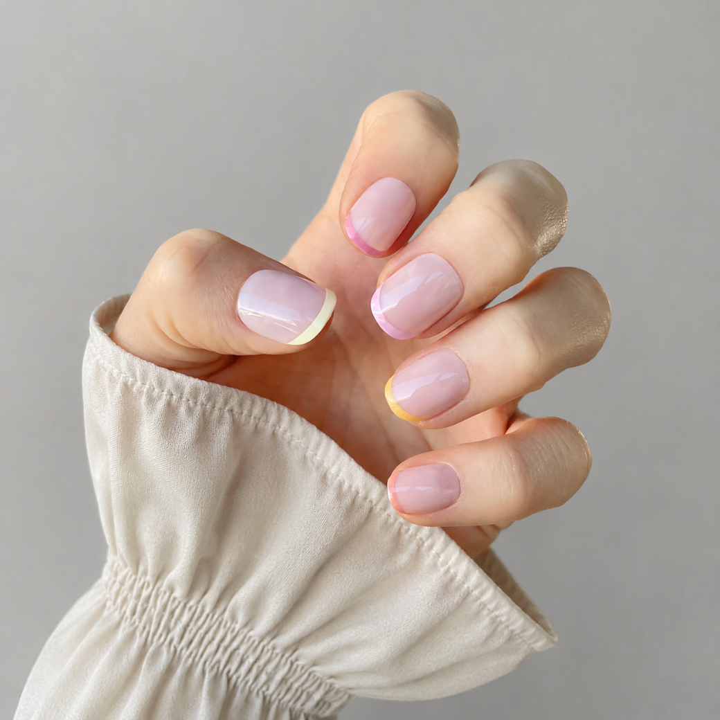 Buttercream French Tip Gradient Extra Short Square Nails Buttercream French Tip Gradient Extra Short Square Nails — Short Press On Nails 2027