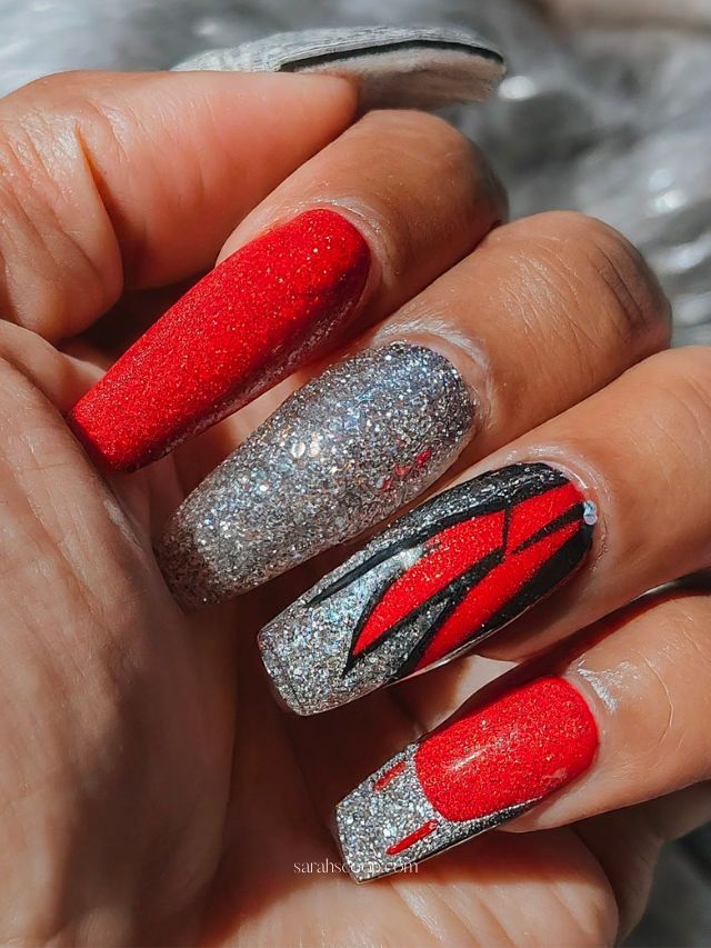 Visual Idea — Close-Up Take Visual Idea — Close-Up Take — Cheer Nails Team Colors 2027