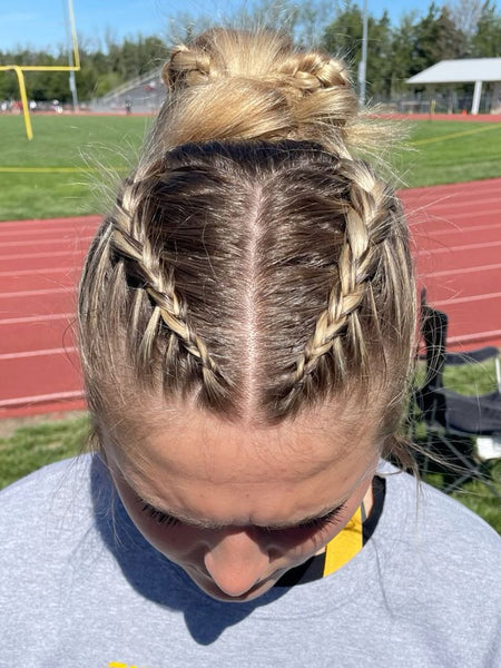 Chin-Length Half-Up Top Knot Chin-Length Half-Up Top Knot — Game Day Hairstyles 2026