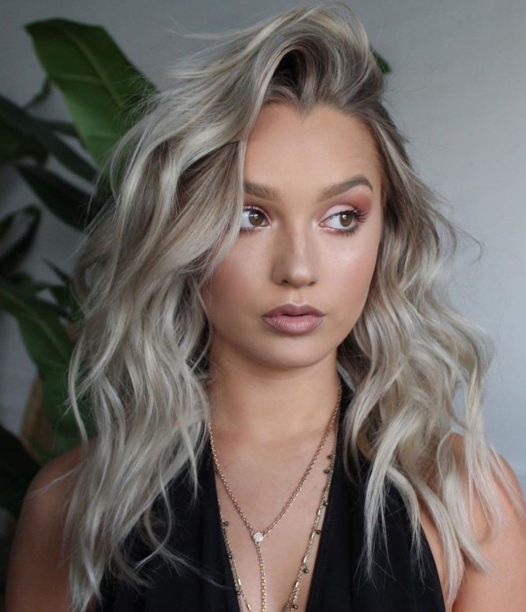 Silver And Grey Ash Blonde Blend — Blonde Hair 2027 for Hazel Eyes