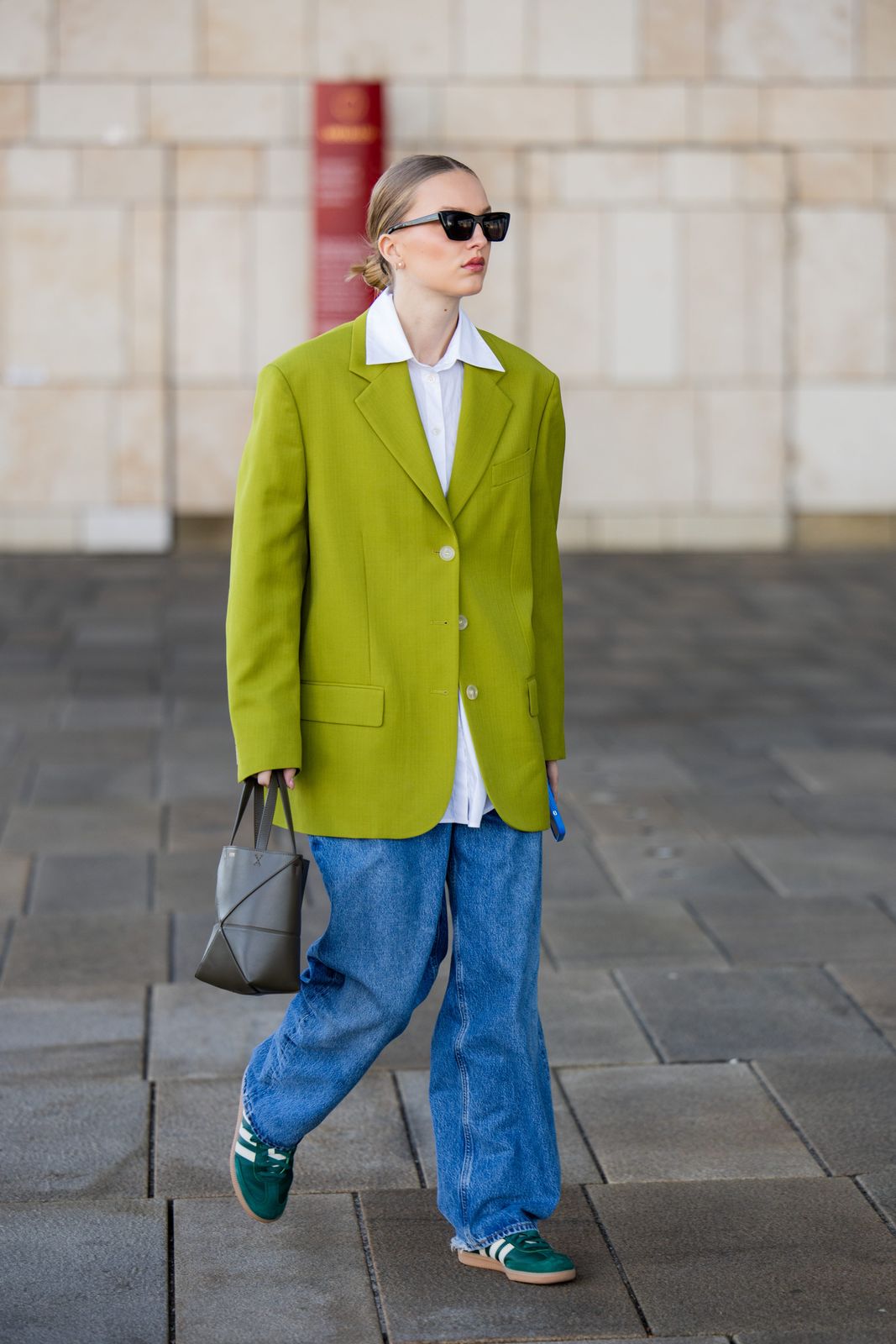 Oversized Statement with a Lime Green Blazer Oversized Statement with a Lime Green Blazer — Moss Green Outfits 2027