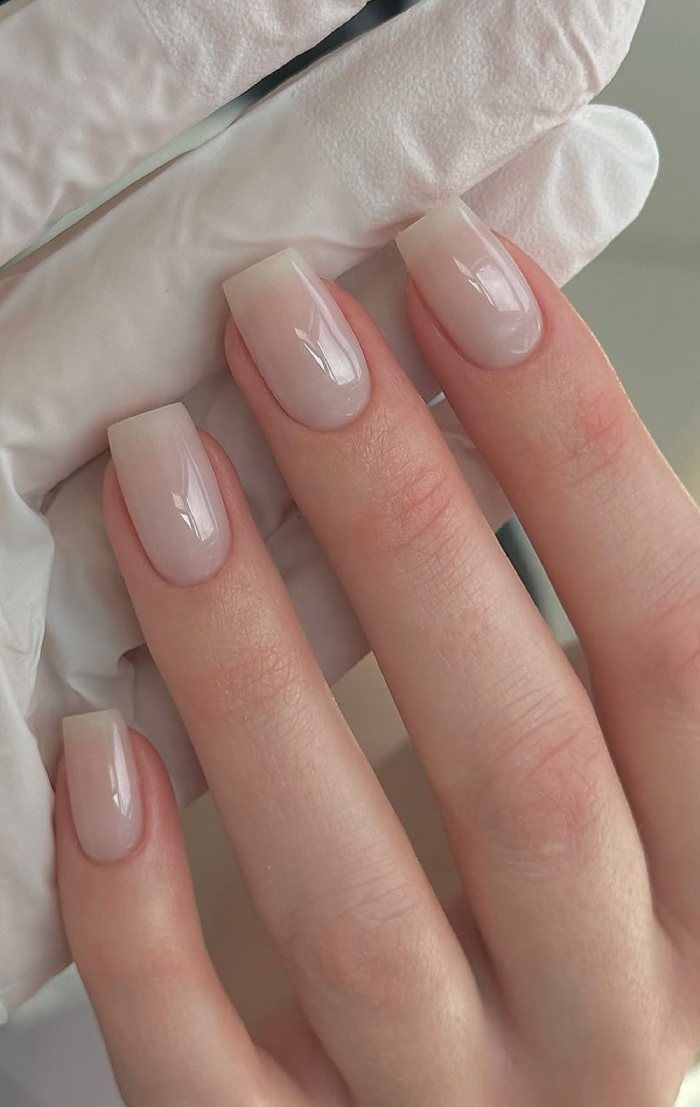 Sheer Milky Beige Glossy Nails Sheer Milky Beige Glossy Nails — Off White Nails 2027