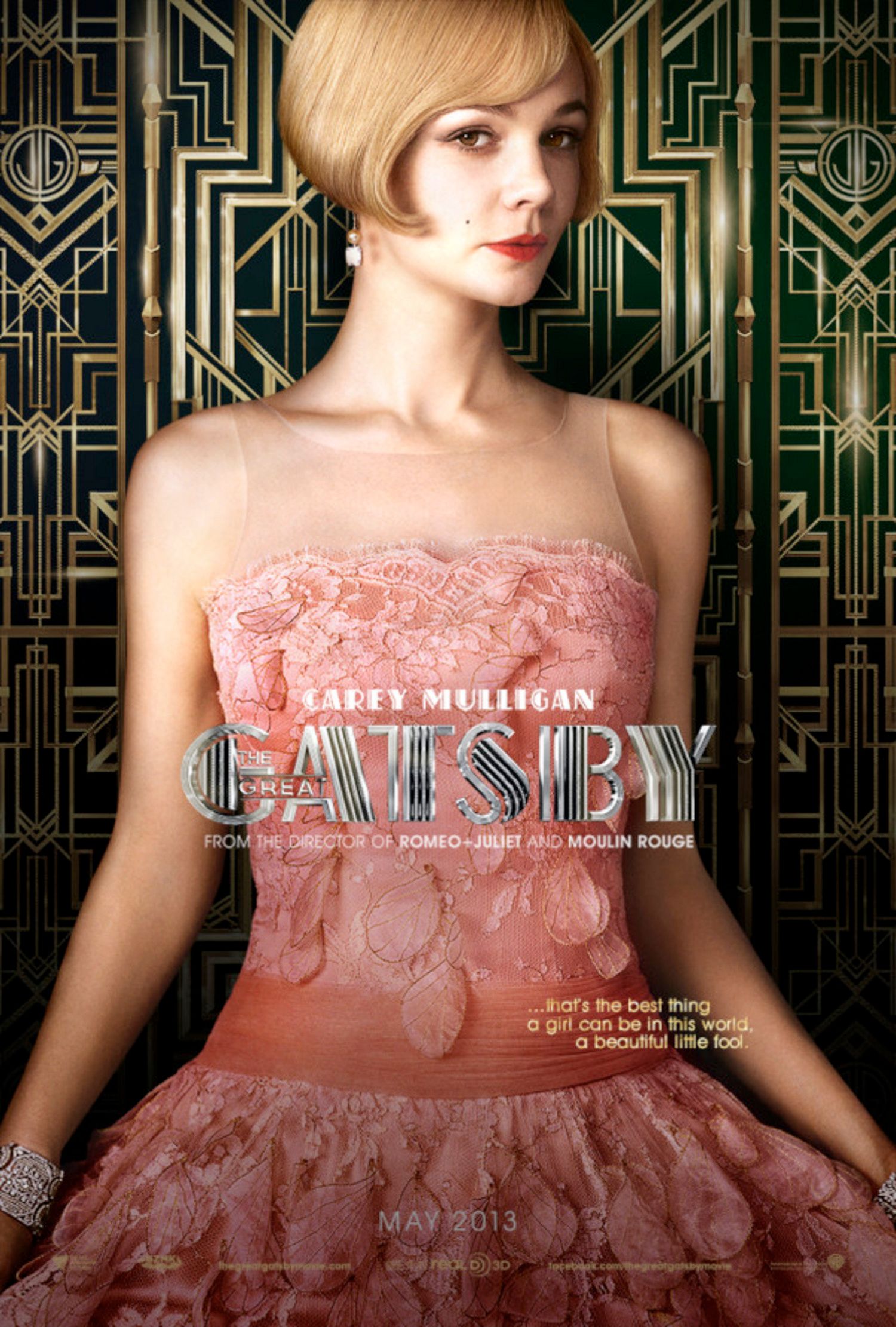 Pale Pink Lace Dress with Illusion Neckline — Gatsby Outfits 2027