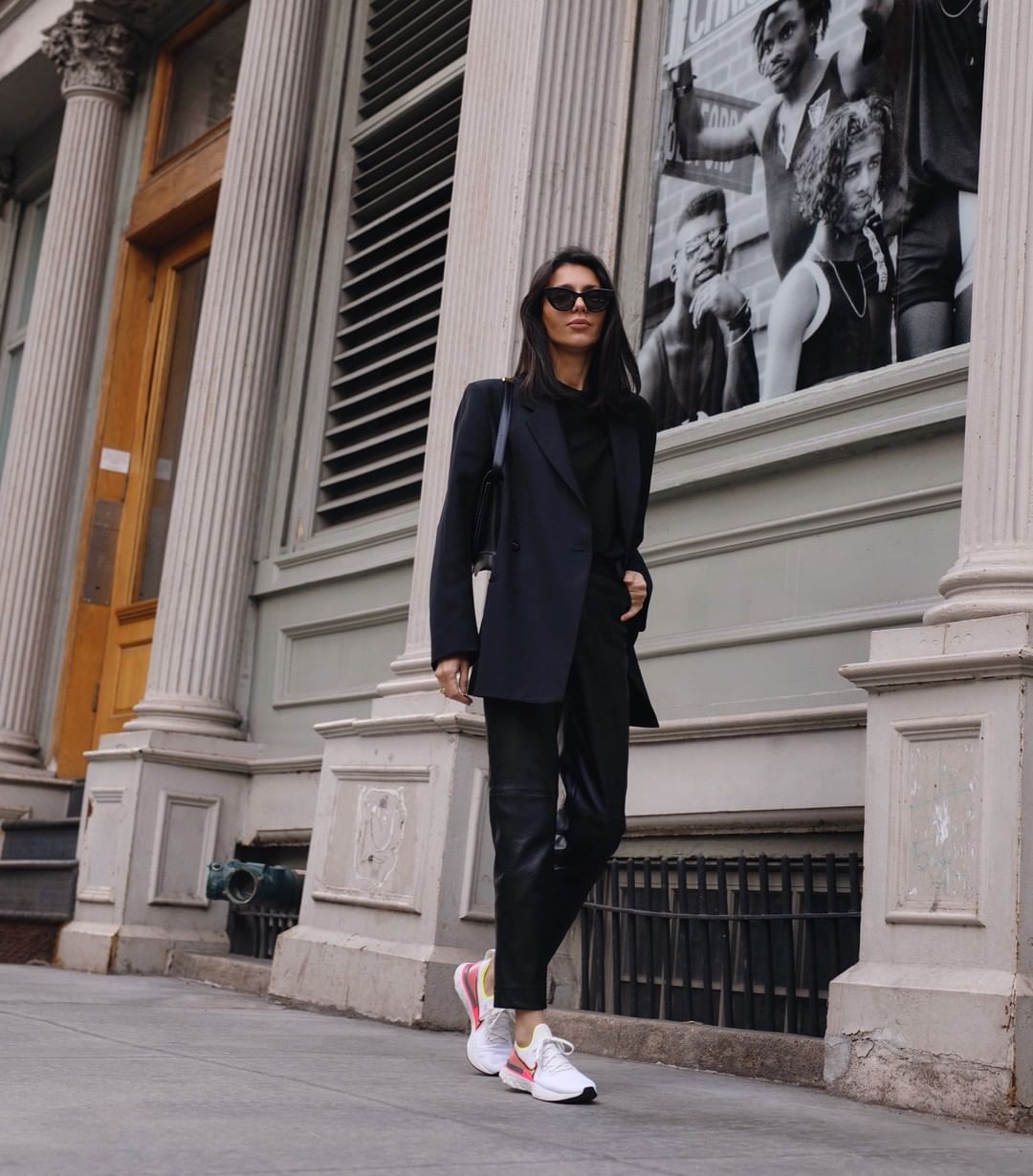 Modern Mix: Oversized Blazer with Athletic Sneakers Modern Mix: Oversized Blazer with Athletic Sneakers — Outfits 2027 for Athletic Build