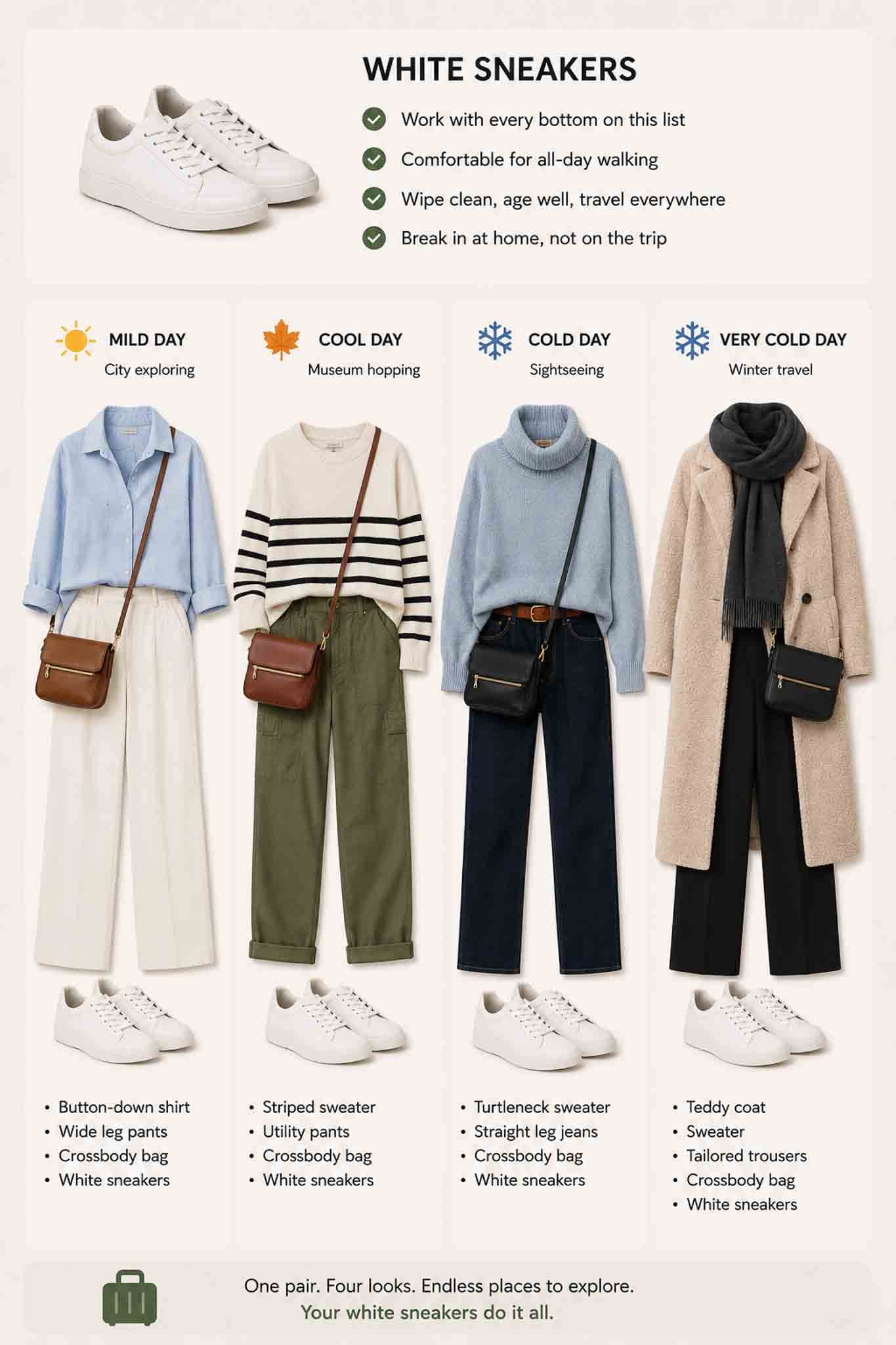 Light Blue Shirt and White Trousers for City Travel Light Blue Shirt and White Trousers for City Travel — Business Trip Outfits 2027