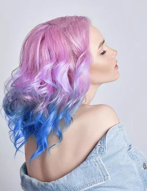 Pink And Purple To Blue Ombre Visual Idea Pink And Purple To Blue Ombre Visual Idea — Ombre Hair 2027