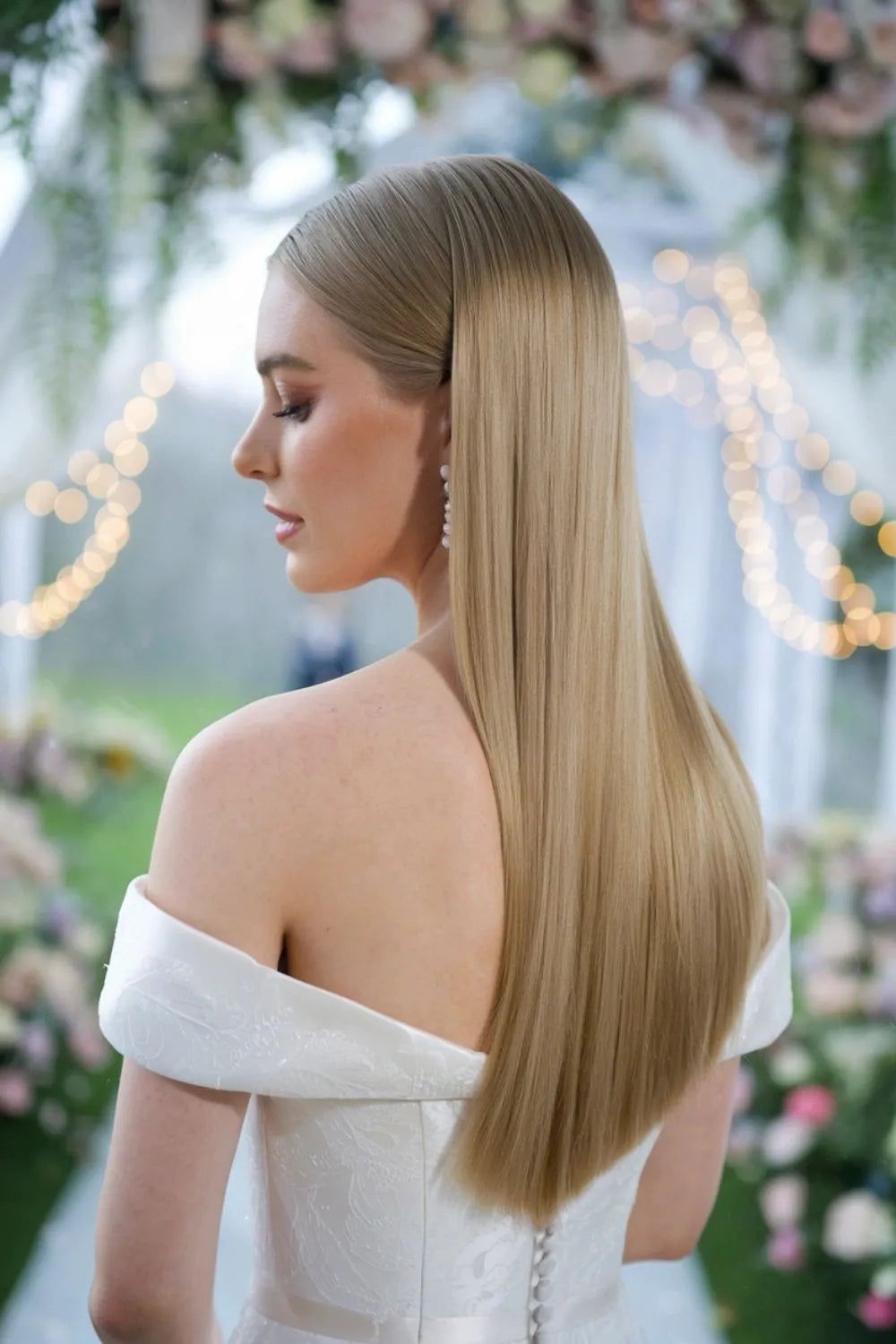 Sleek Ash Blonde Blowout — Down Mother of the Bride Hairstyles 2027