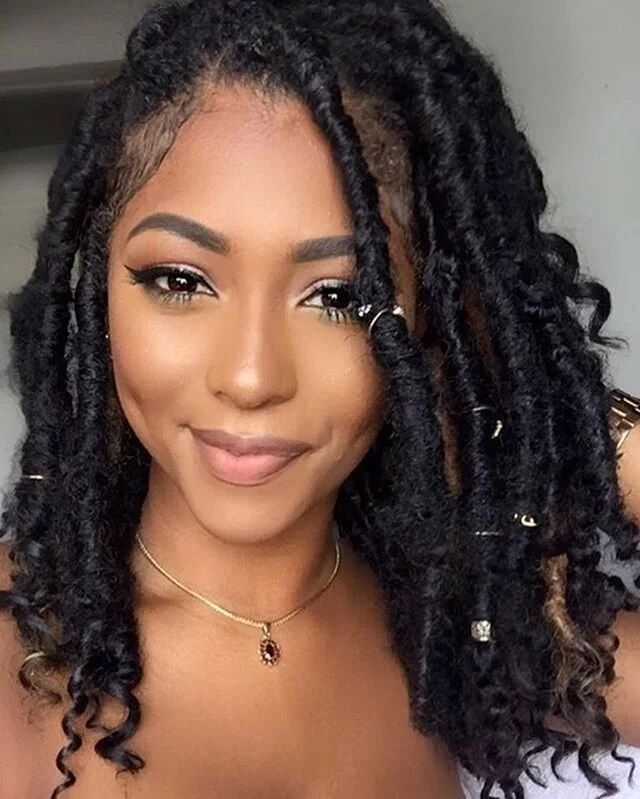 Faux Locs With Curly Ends and Beads Faux Locs With Curly Ends and Beads — Protective Vacation Hairstyles 2027