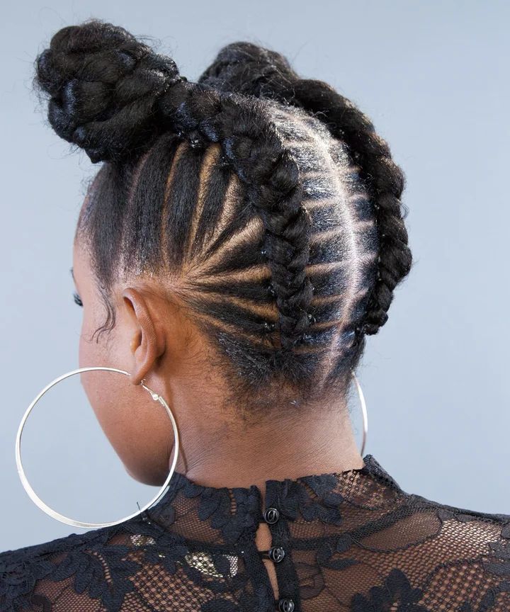 Ombre Stitch Cornrows To Mid-Back Ombre Stitch Cornrows To Mid-Back — 6 Cornrows 2027