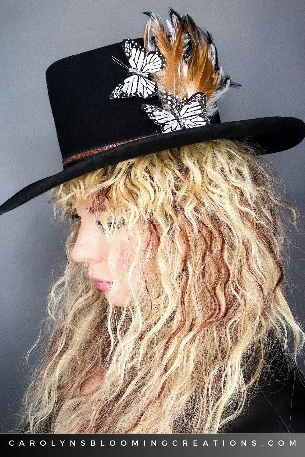 Blonde Hair With Red Highlights Under Hat — Hat Hairstyles 2027 for Nashville