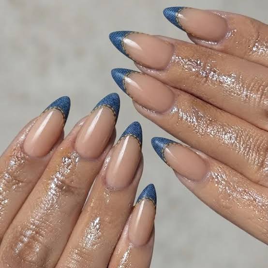 Matte Stamped Denim Zipper Nails Matte Stamped Denim Zipper Nails — Denim Nails 2027