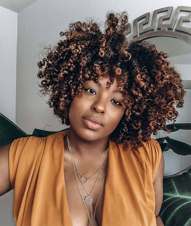 Chin-Length Bob With Honey Blonde Highlights Chin-Length Bob With Honey Blonde Highlights — Hair Color 2027 for Curly Hair
