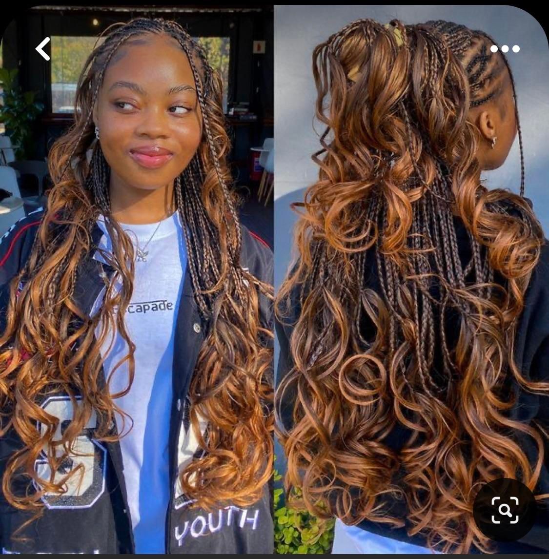 Long Braids Visual Idea Long Braids Visual Idea — Cornrows 2027 with Curls