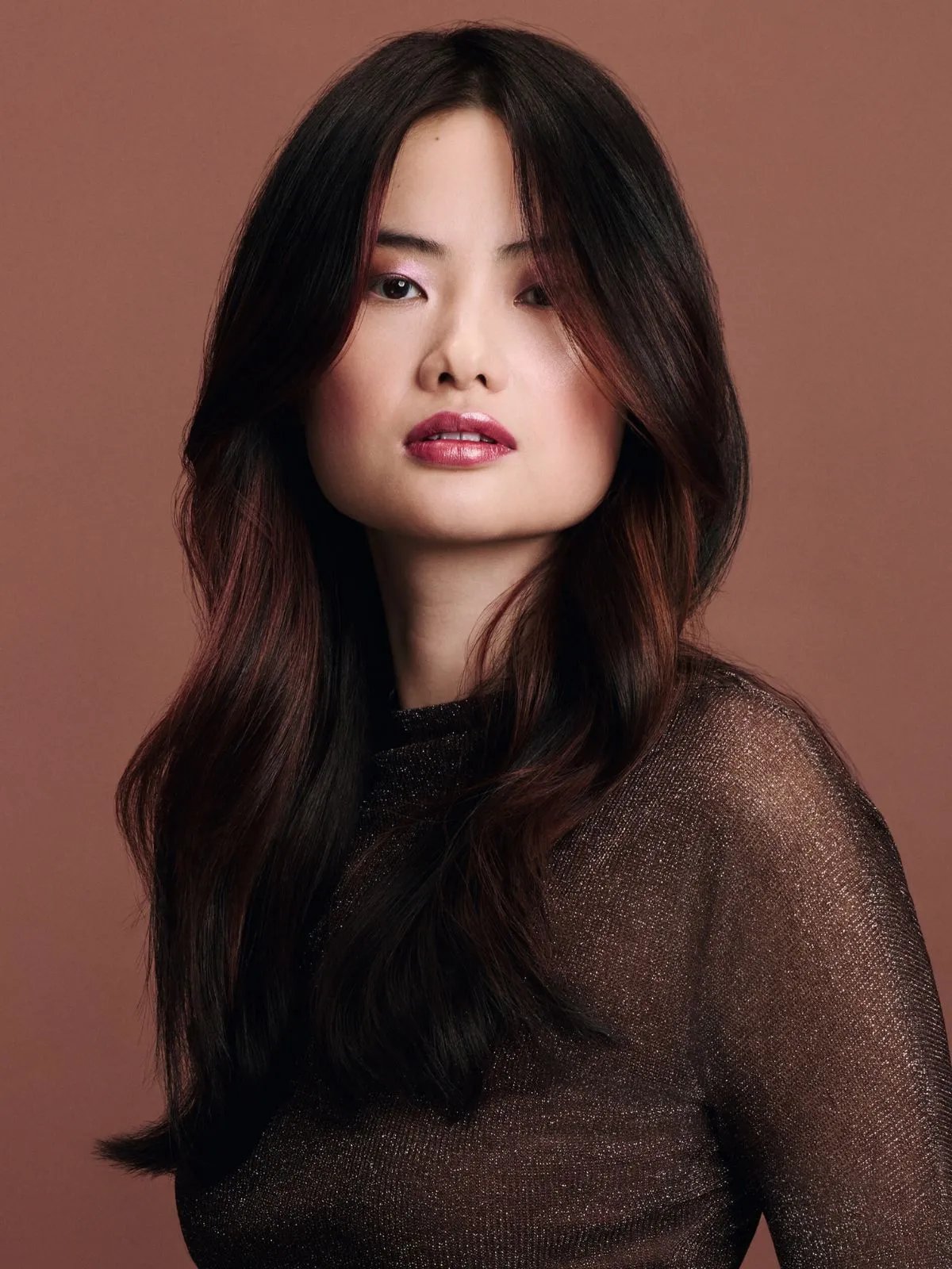 Dark Brown With Subtle Red Highlights Dark Brown With Subtle Red Highlights — Hair Color Trends 2027