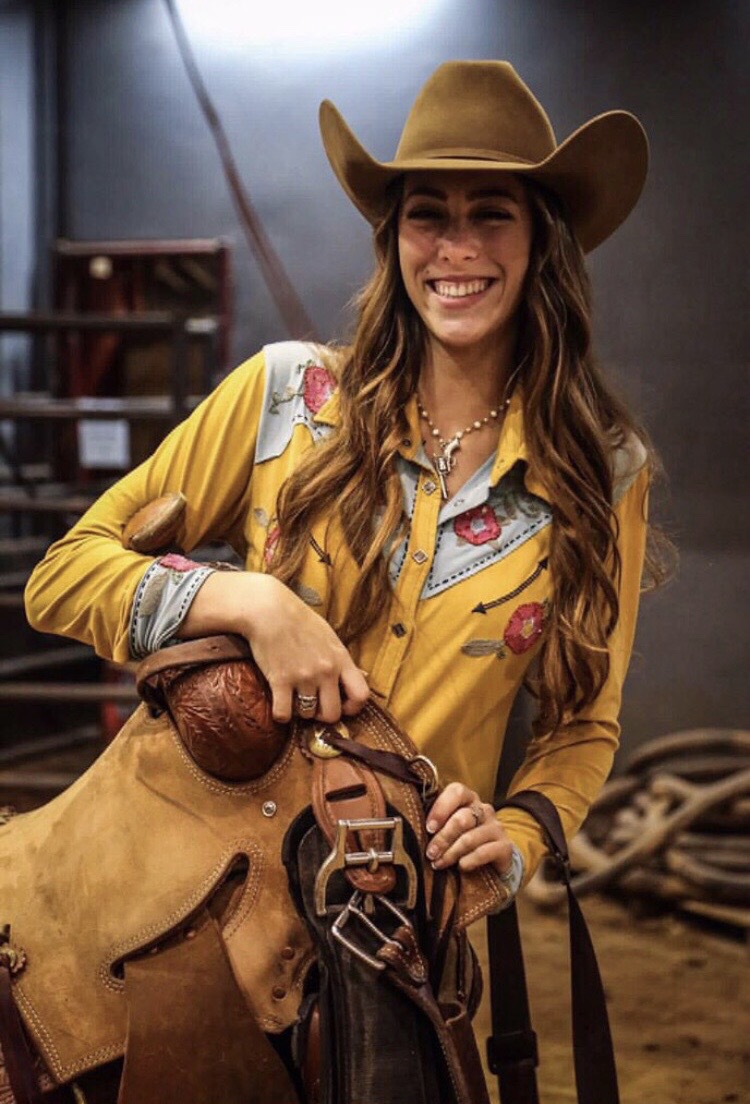Embroidered Western Shirt with Leather Boots Embroidered Western Shirt with Leather Boots — Rodeo Outfits 2027