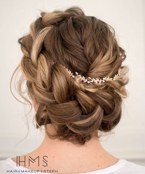 Brown With Blonde Highlights Visual Idea — Crown Braid 2027