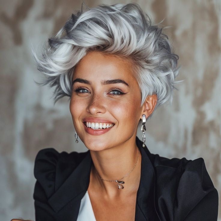 Silver Grey Ombre Visual Idea Silver Grey Ombre Visual Idea — Ombre Pixie 2027