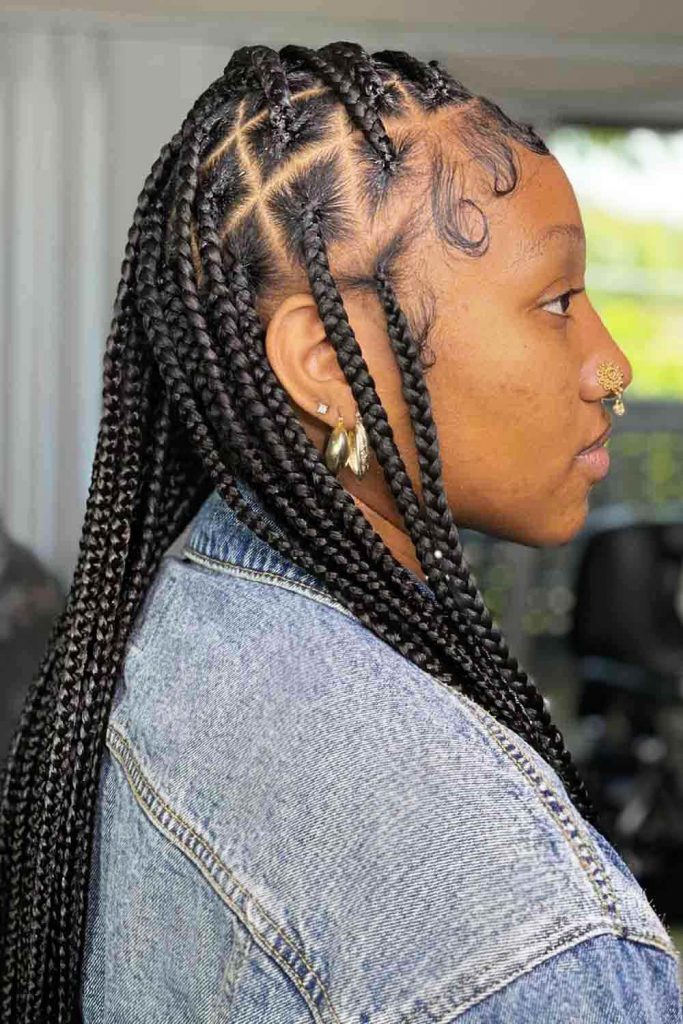 Black Braids With Curly Ends — Knotless Braids 2027 for Prom