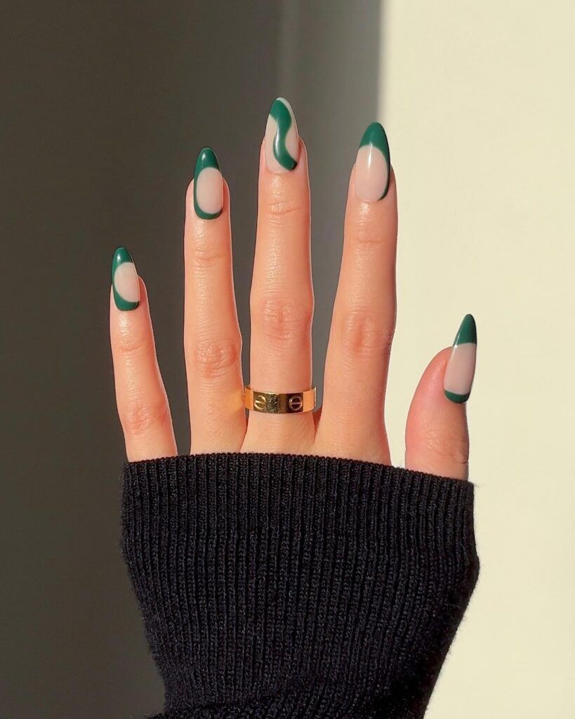 Precise Application Clean Lines Visual Idea Precise Application Clean Lines Visual Idea — Forest Green Nails 2027